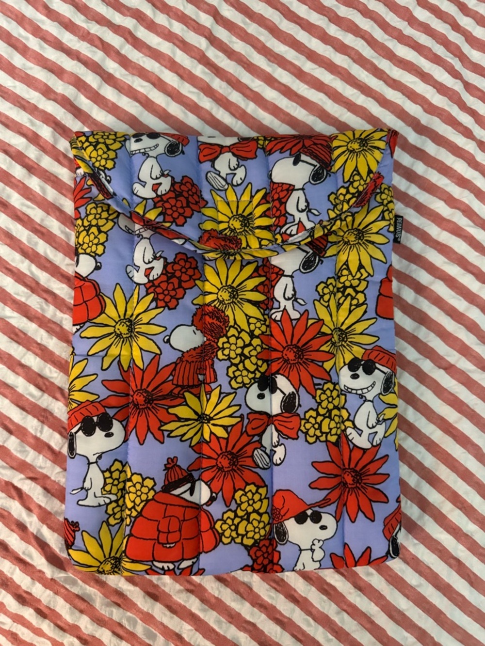 BAGGU Puffy Laptop Sleeve (13”/14”) - Snoopy Floral
